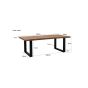 Sturdy U eettafel 160x90 cm - naturel
