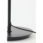 Mellan vloerlamp - mat zwart/glas bruin