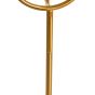 Magdala vloerlamp 3L - glas lichtgrijs/goud