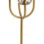 Magdala vloerlamp 4L - glas lichtgrijs/goud