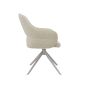 Eetkamerstoel Bern 61x66x91 cm - naturel bouclé | taupe metaal