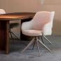 Eetkamerstoel Bern 61x66x91 cm - naturel bouclé | taupe metaal