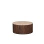 Ribble salontafel ø50 cm mangohout - beige/donkerbruin