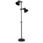 Jody vloerlamp - zwart zink/hout bruin