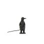 Penguin tafellamp E14 12x12x24 cm - mat zwart