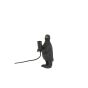 Penguin tafellamp E14 12x12x24 cm - mat zwart