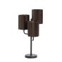Edisa tafellamp 3L - velvet donkerbruin