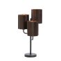 Edisa tafellamp 3L - velvet donkerbruin