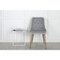 Sino eetkamerstoel - gouden poot - velvet - beige