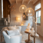 Rilana hanglamp metaal Ø56 cm beige van het woonmerk Light & Living