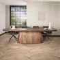 Durham eettafel 300 cm ovaal - massief acacia bruin