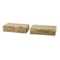 Hardy nachtkastje zwevend acacia hout L | set van 2 van het woonmerk Fraaai