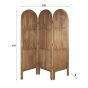 Sedano roomdivider - 3-delig - naturel