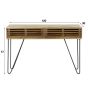 Odila kaptafel 2L 120 cm mangohout van het woonmerk Fraaai