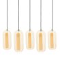 Shona cluster hanglamp rechthoek - amberkleurig