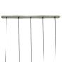 Shona cluster hanglamp rechthoek - amberkleurig