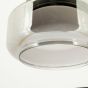 Pivot hanglamp rond - grijs glas