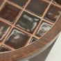 TiledUp bijzettafel hout/keramiek - donkerbruin
