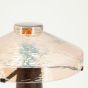 Dome tafellamp - donkerbruin/glas