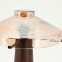 Dome tafellamp - donkerbruin/glas