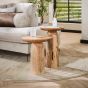 Brice bijzettafel L - massief acacia naturel