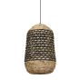 Tripoli hanglamp - naturel/zwart