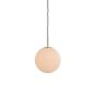 Medina hanglamp Ø25 cm - antiek brons+glas mat wit