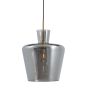 Myles hanglamp - smoke glas/antiek brons