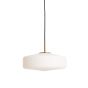 Pleat hanglamp glas - mat wit/goud - OUTLET B