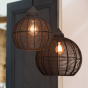 Milla hanglamp Ø32x32,5 cm mat zwart van het woonmerk Light&Living