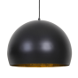Jaicey hanglamp Ø56x40 cm mat zwart/goud van het woonmerk Light&Living