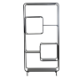 Winston kast open 100x37x206 cm mat zwart van het woonmerk Light&Living