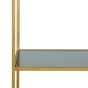 Mariki kast 110x40x180 cm smoke glas/goud van het woonmerk Light&Living