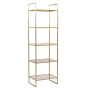 Mariki kast 55x40x180 cm bruin glas/licht goud van het woonmerk Light&Living