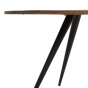 Turi eettafel Ø140x76 cm donkerbruin/zwart van het woonmerk Light&Living