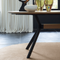 Nori eettafel 240x100x76 cm naturel/zwart van het woonmerk Light&Living