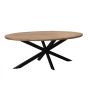 Jesper ovale eettafel - 180 cm - hout - naturel