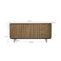 Lausanne dressoir 180 cm - naturel