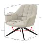 Tom draaifauteuil - zand