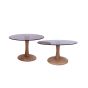Brix Faye bijzettafel ø60 cm hout/glas - almond
