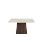 Brix Bottecino bijzettafel vierkant 75 cm - donkerbruin/beige