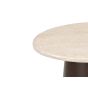 Brix Bottecino bijzettafel ø45 cm - donkerbruin/beige