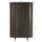 Tobago wandkast 180 cm - espresso