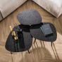 Kiran organische salontafels - set van 3 - metallic - grijs