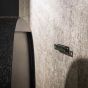 Taro wandplank - breed - metallic - zwart