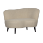 Sara lounge fauteuil rechts teddy off white van het woonmerk Woood