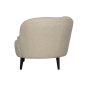 Sara lounge fauteuil rechts teddy off white van het woonmerk Woood