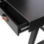 Dian bureau grenen 140 cm diep zwart van het woonmerk Woood