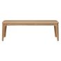 Rune bankje - 140 cm - eikenhout - naturel