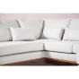 Melva 3-zits hoekbank links stof - beige